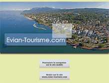 Tablet Screenshot of evian-tourisme.com